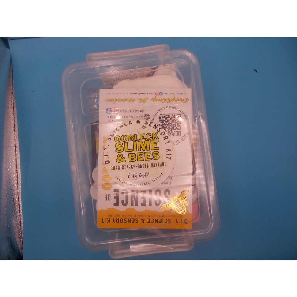 Crafty Krystal Oobleck Slime & Bees DIY Science Sensory Kit STEM Toy Savannah GA